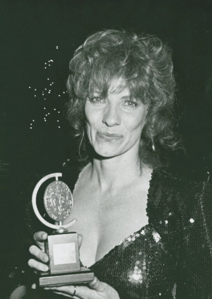 Betty Buckley — With her Tony Award for Cats, 1983